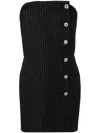 Alessandra Rich Wool Dress In Black