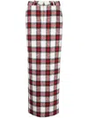 ALESSANDRA RICH TARTAN PENCIL SKIRT
