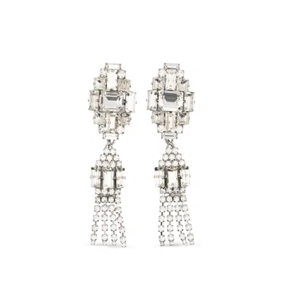Alessandra Rich Tassel Bijoux Earrings In Orange
