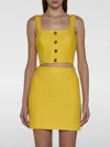 Alessandra Rich Top In Yellow