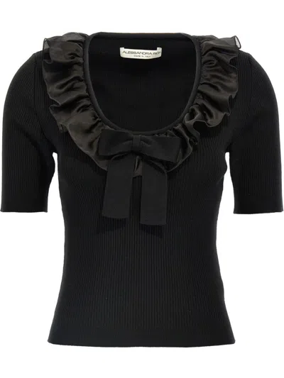 Alessandra Rich Top In Black