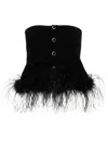 Alessandra Rich Top In Black