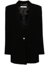 Alessandra Rich Tweed Blazer In 黑色