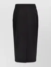 Alessandra Rich Tweed Bouclé Midi Skirt With Back Slit