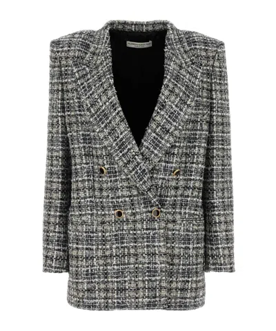 ALESSANDRA RICH ALESSANDRA RICH CHECKED TWEED JACKET