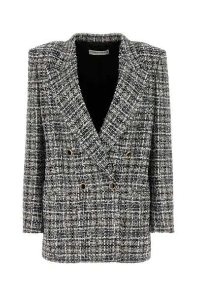 ALESSANDRA RICH ALESSANDRA RICH TWEED DOUBLE-BREASTED BLAZER