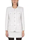 Alessandra Rich Women Tweed Jacket In White