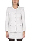 Alessandra Rich Women Tweed Jacket In White