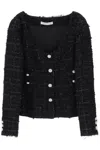 ALESSANDRA RICH TWEED JACKET WITH SEQUINS EMBELL