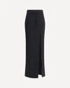 Alessandra Rich Tweed Long Skirt In Black