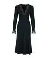 Alessandra Rich V-neck Dress In Black