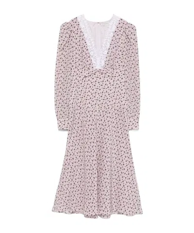 ALESSANDRA RICH ALESSANDRA RICH SMALL ROSE PRINT DRESS