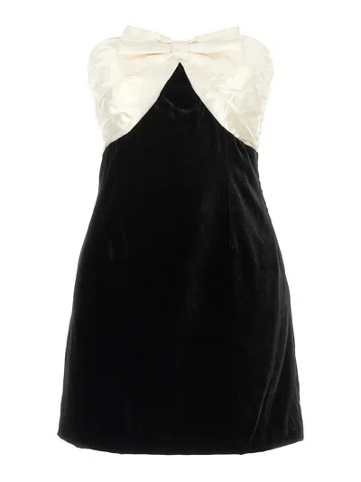Alessandra Rich Bow Short Dress