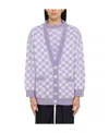 Alessandra Rich Women's V-neck Cardigan In Purple