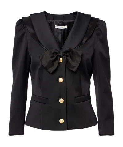 Alessandra Rich Virgin Wool Jacket In Black