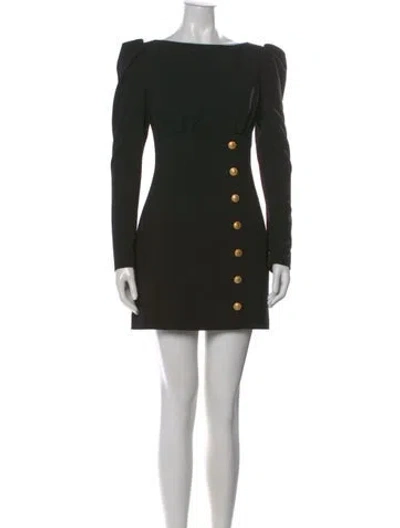 Pre-owned Alessandra Rich Virgin Wool Mini Dress In Multi