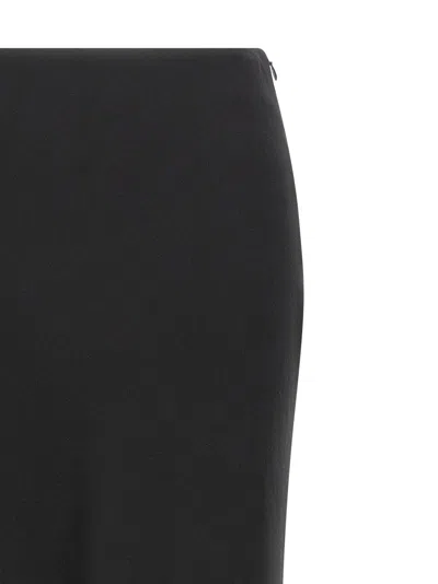 Alessandra Rich Virgin Wool Mini Women's Skirt In Black
