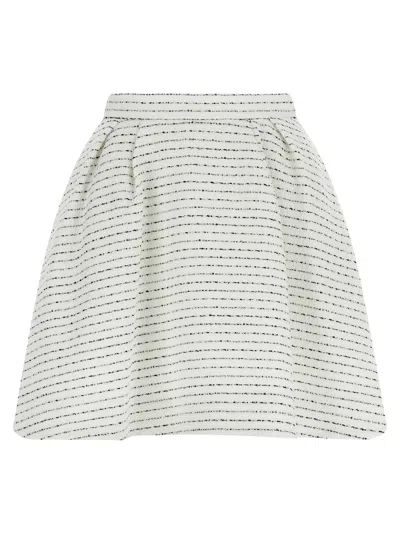 Alessandra Rich Wheel Skirt In Cream