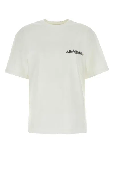 Alessandra Rich White Cotton Oversize T-shirt