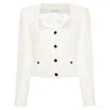Alessandra Rich Tweed Jacket With Sequins Embell