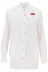 Alessandra Rich Logo Patch Mini Dress In White