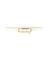 Alessandra Rich Woman Belt White Size 32 Leather In Gold