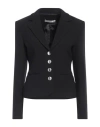 ALESSANDRA RICH ALESSANDRA RICH WOMAN BLAZER BLACK SIZE 8 VIRGIN WOOL