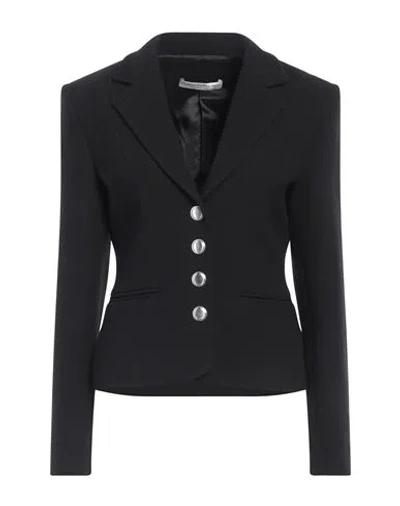 Alessandra Rich Woman Blazer Black Size 8 Virgin Wool