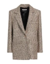 Alessandra Rich Woman Blazer Gold Size 6 Polyamide, Metallic Polyester, Cotton, Viscose, Polyester