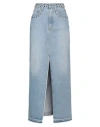 Alessandra Rich Woman Denim Skirt Blue Size 26 Cotton In Blue