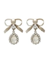 Alessandra Rich Woman Earrings Silver Size - Metal In Metallic