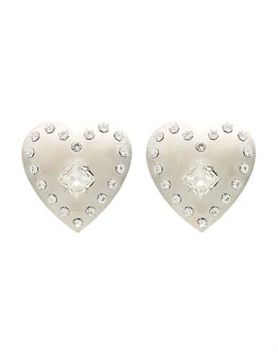 Alessandra Rich Woman Earrings Silver Size - Silver