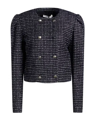 Alessandra Rich Woman Jacket Midnight Blue Size 6 Polyamide, Polyester In Multi
