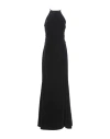 Alessandra Rich Woman Maxi Dress Black Size 2 Viscose, Silk, Elastane In Black