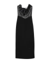 Alessandra Rich Woman Midi Dress Black Size 2 Virgin Wool, Polyamide In Black