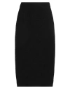 Alessandra Rich Woman Midi Skirt Black Size 8 Virgin Wool, Polyamide In Black