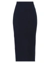 Alessandra Rich Woman Midi Skirt Midnight Blue Size 6 Cotton, Polyamide, Elastane