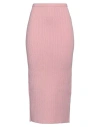 Alessandra Rich Woman Midi Skirt Pink Size 4 Cotton, Polyamide, Elastane