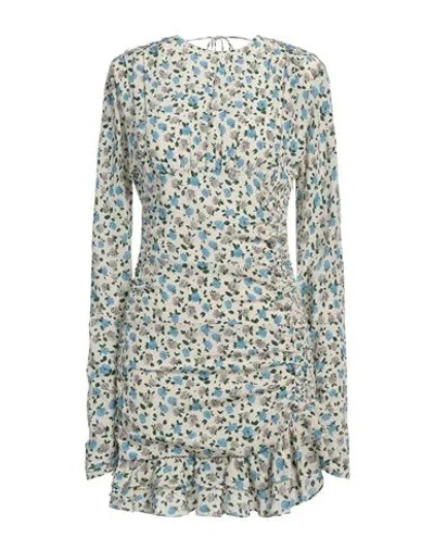 ALESSANDRA RICH ALESSANDRA RICH WOMAN MINI DRESS IVORY SIZE 6 SILK