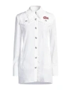 Alessandra Rich Woman Mini Dress White Size 6 Cotton, Polyamide In White
