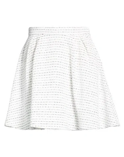 Alessandra Rich Woman Mini Skirt White Size 2 Polyamide, Cotton, Polyester