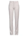 ALESSANDRA RICH ALESSANDRA RICH WOMAN PANTS LIGHT PINK SIZE 6 COTTON, POLYESTER, POLYAMIDE