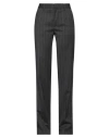 Alessandra Rich Woman Pants Charcoal Size 8 Virgin Wool, Elastane In Grey
