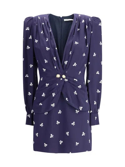 ALESSANDRA RICH ALESSANDRA RICH WOMEN BOW PATTERNED SHORT DRESS