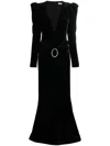 Alessandra Rich Silk Dress In Black