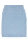 Alessandra Rich High-waisted Tweed Mini Skirt With Sparkling Finish In Multicolor