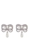 Alessandra Rich Hypoallergenic Brass Earrings In Silver
