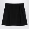 Alessandra Rich Mini Wrap Skirt In Pied De Poule In Black