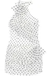 ALESSANDRA RICH ALESSANDRA RICH WOMEN'S ONE-SHOULDER MINI DRESS IN POLKA