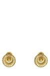 Alessandra Rich Metal Earrings With Embellished Texture And Textured Finish In Multicolor